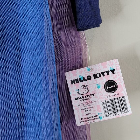 Hello Kitty Girls' Long-Sleeve Tulle Dress - Size 12 - Picture 2 of 10